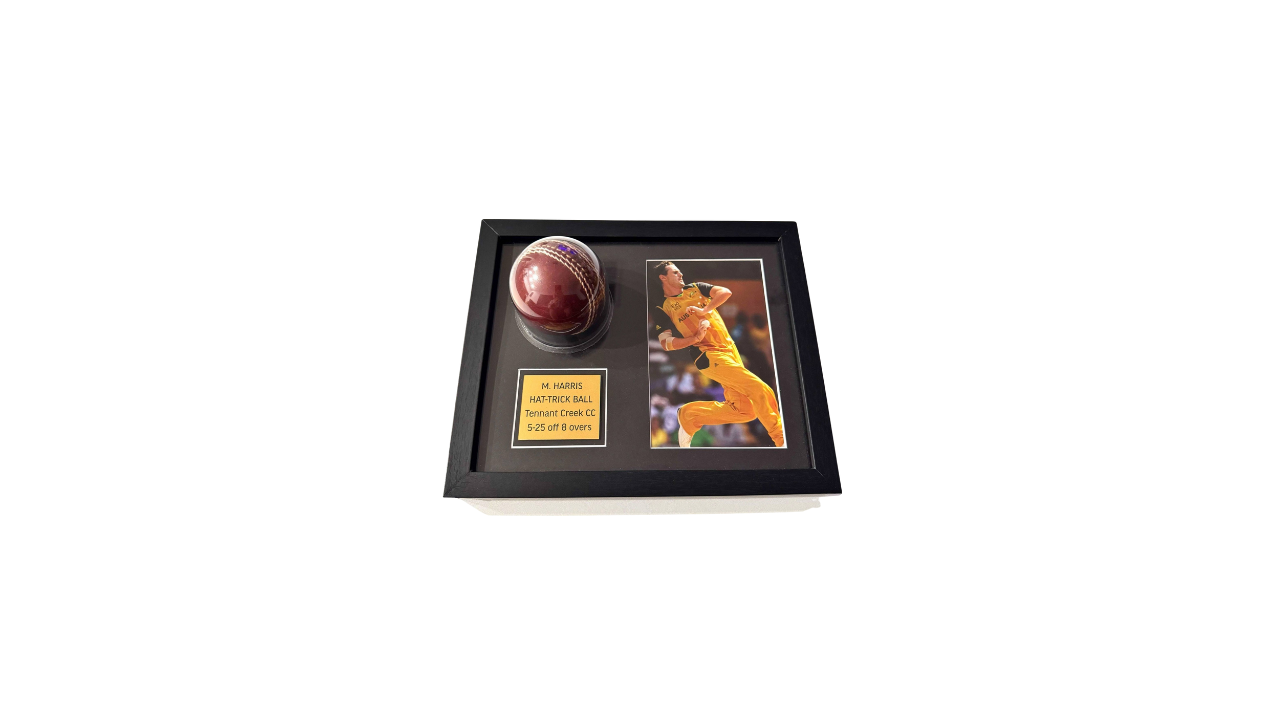 Cricket Ball Display Frame 28cm x 23cm