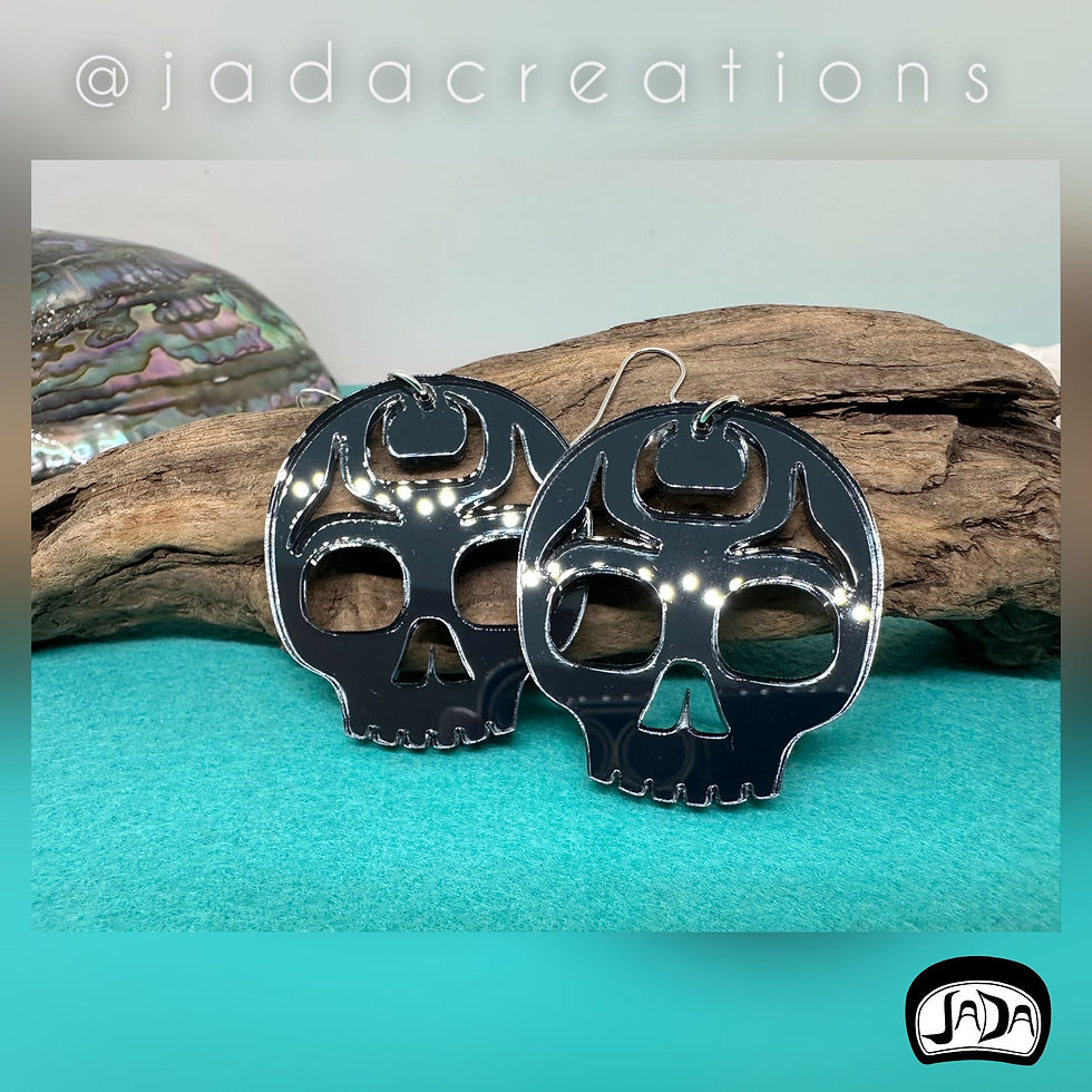 Thumbnail: Large Skull earrings 