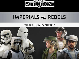 Star Wars Battlefront zveřejněné statistiky (Impérium vs. Rebelové)