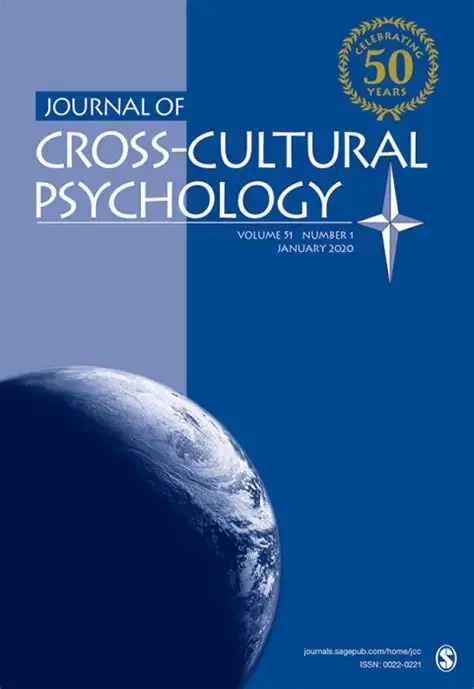 Journal cover for Journal of Cross-Cultural Psychology
