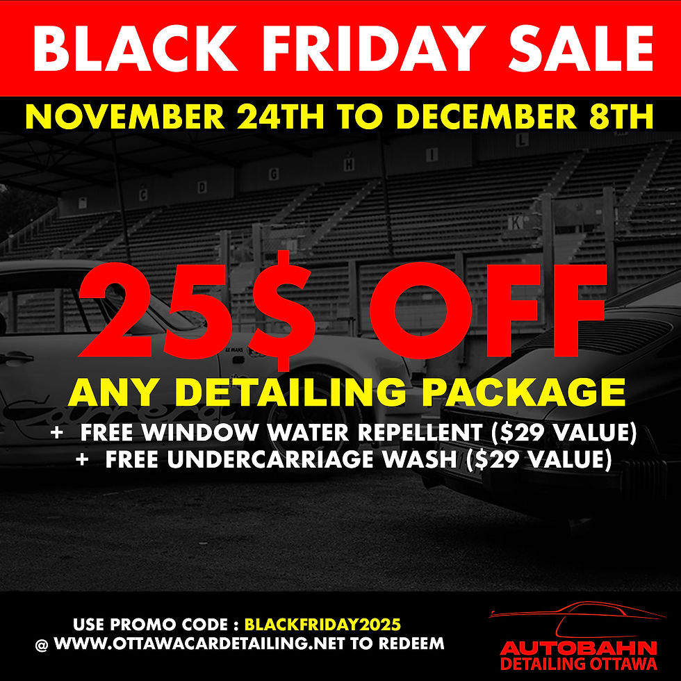 Ottawa Car Detailing Black Friday Sale