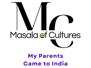 Logo of Masala of Cultures with the episode name - My Colombian Parents Visited India - S4E2