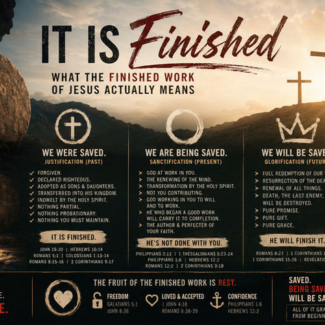 It Is Finished: What the Finished Work of Jesus Actually Means