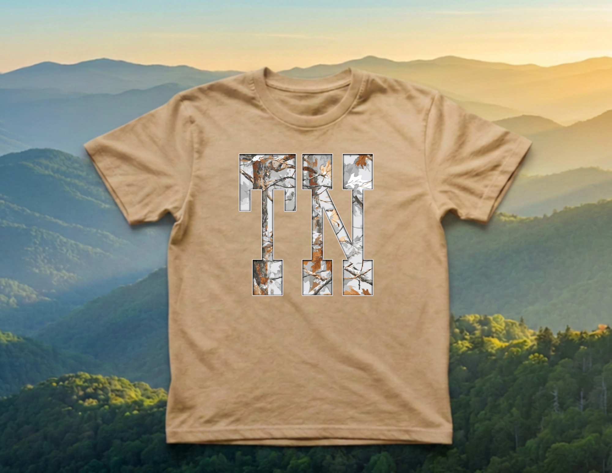 Tennessee TN Camouflage DTF Transfer