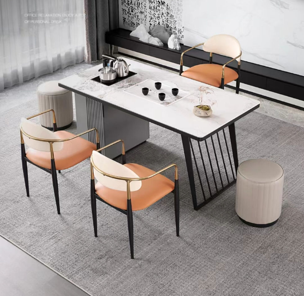 Refined Epitome Tea Table from Amercis, representing the height of style and functionality for sophisticated office break rooms or reception areas in Singapore.