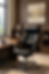 Close-up view of a customized leather office chair with adjustable features