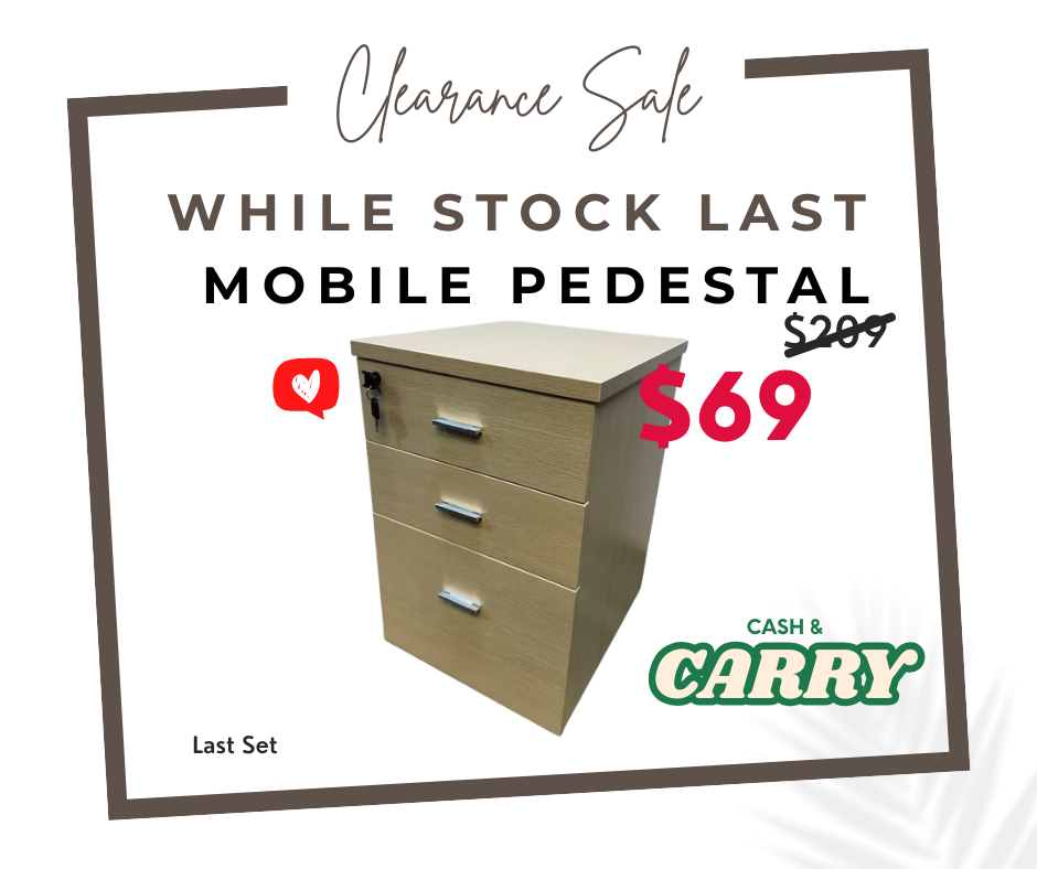 Maple Mobile Pedestal - Showroom