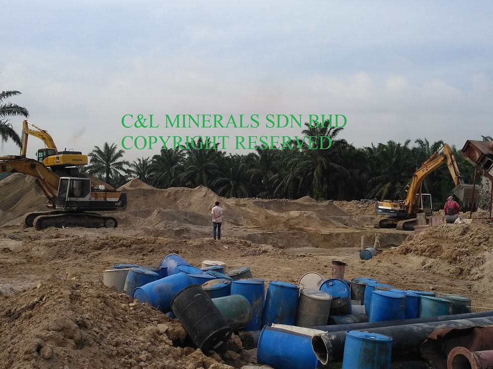 Bestari Jaya River Sand process