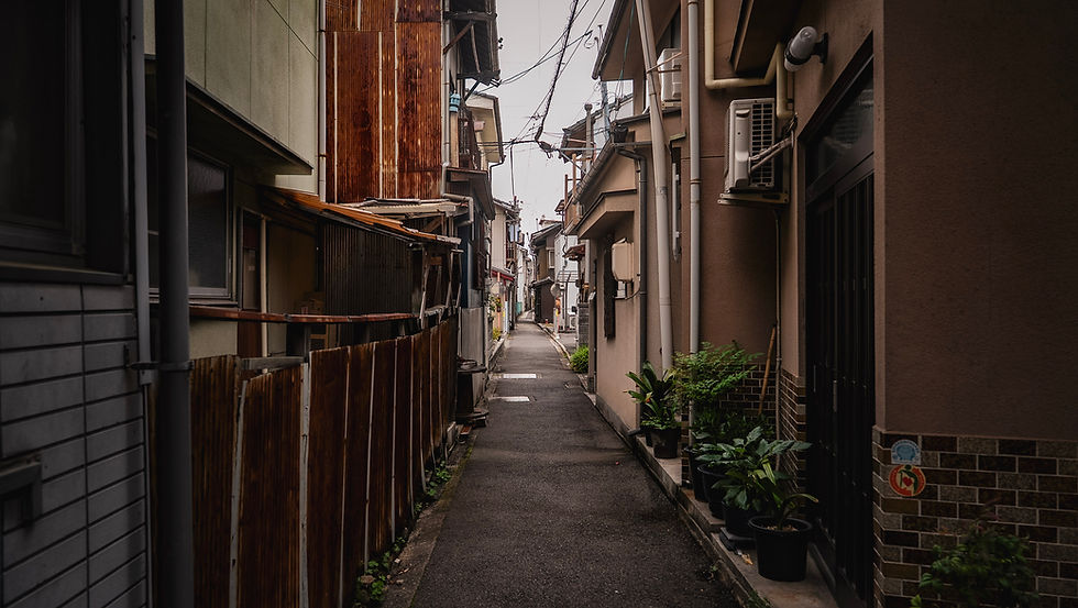 尾道市三軒家町の街並み