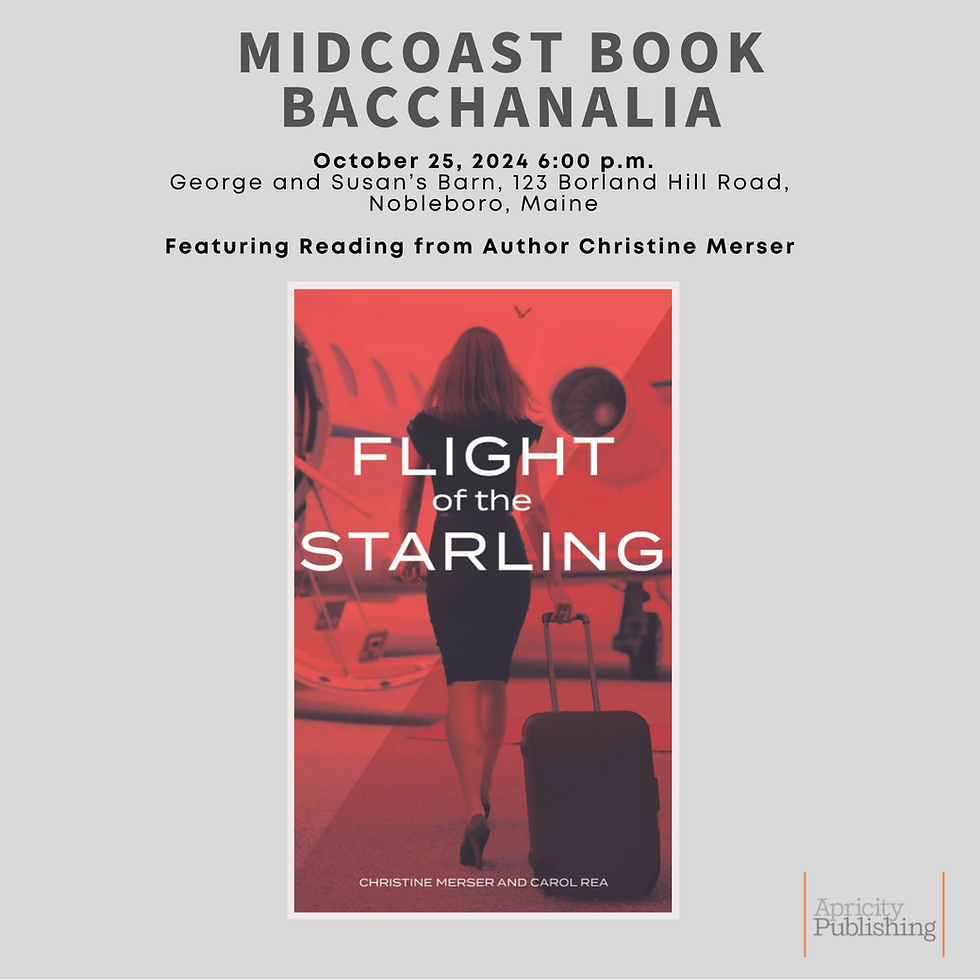 Reading from Flight of the Starling at the Midcoast Book Bacchanalia