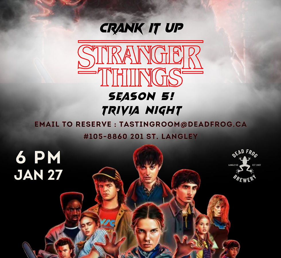 STRANGER 🤯 THINGS 🔥TRIVIA ♥️ NIGHT 👽