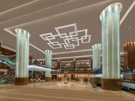 Inside the luxurious Grand Hyatt Manila, the tallest building in the PHL