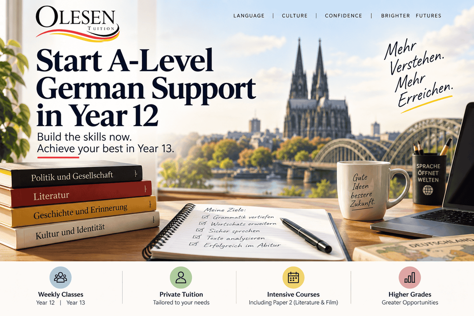 Why Starting A-Level German Support in Year 12 Is Essential for Success in Year 13