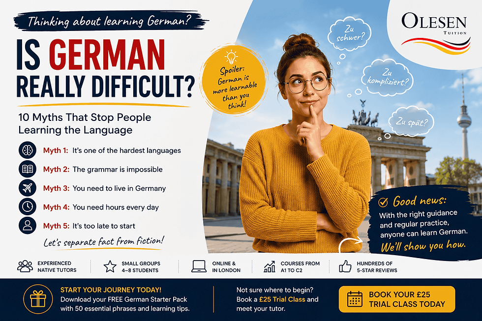 Is German Really Difficult? 10 Myths That Stop People Learning the Language