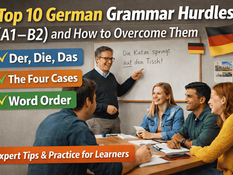 Top 10 German Grammar Hurdles (A1–B2) and How to Overcome Them