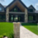 Outdoor lighting by Bradford Electric LLC on a modern home.