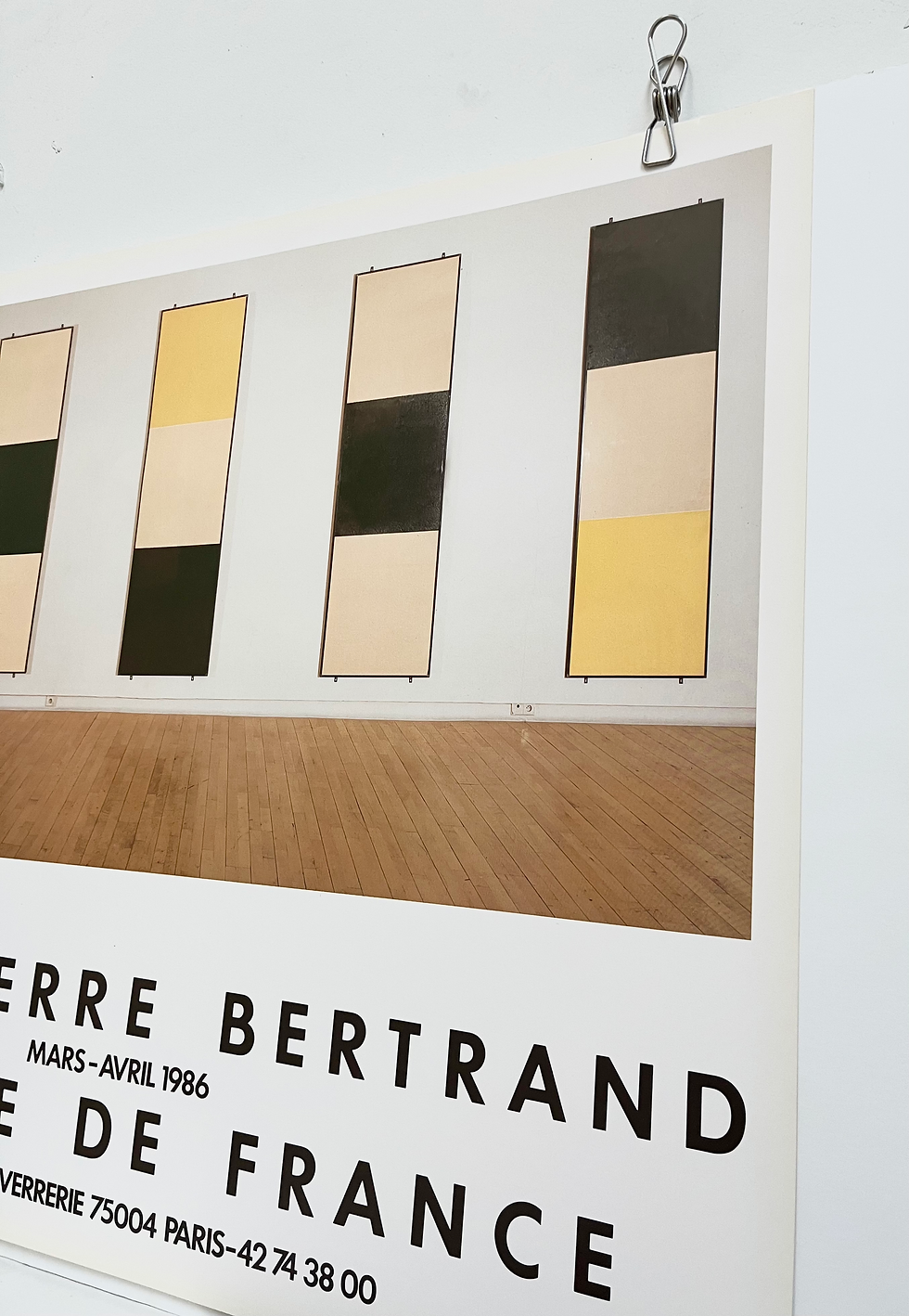 Thumbnail: 1986 Jean-Pierre Bertrand French Art Exhibition Poster Right View
