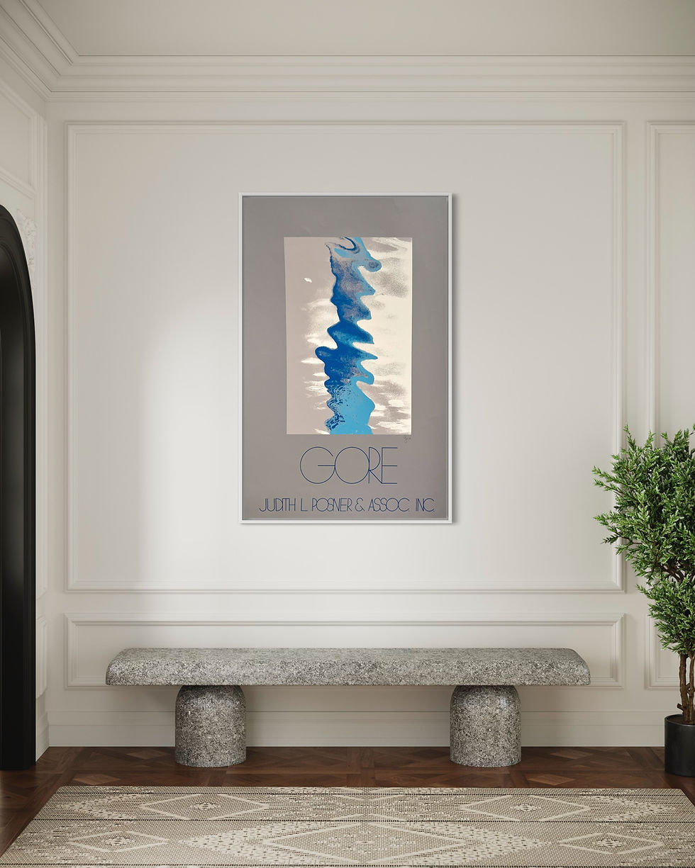 Thumbnail: 1970s Gore XL Signed Lithograph Home Mockup 4