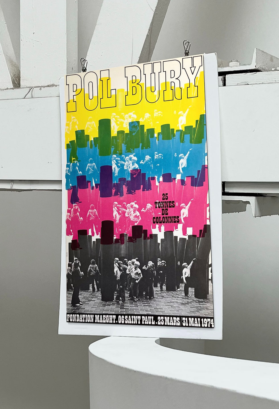 Thumbnail: 1974 Pol Bury French Art Exhibition Print