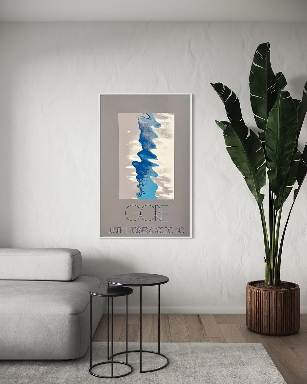 Thumbnail: 1970s Gore XL Signed Lithograph Home Mockup 3