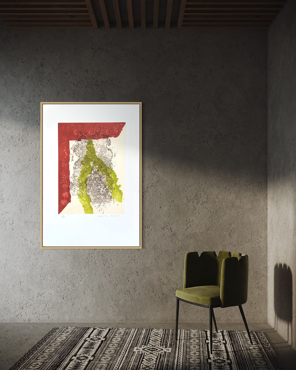 Thumbnail: 2009 Andre-Pierre Arnal Signed French Aquatint Etching Home Mockup 2