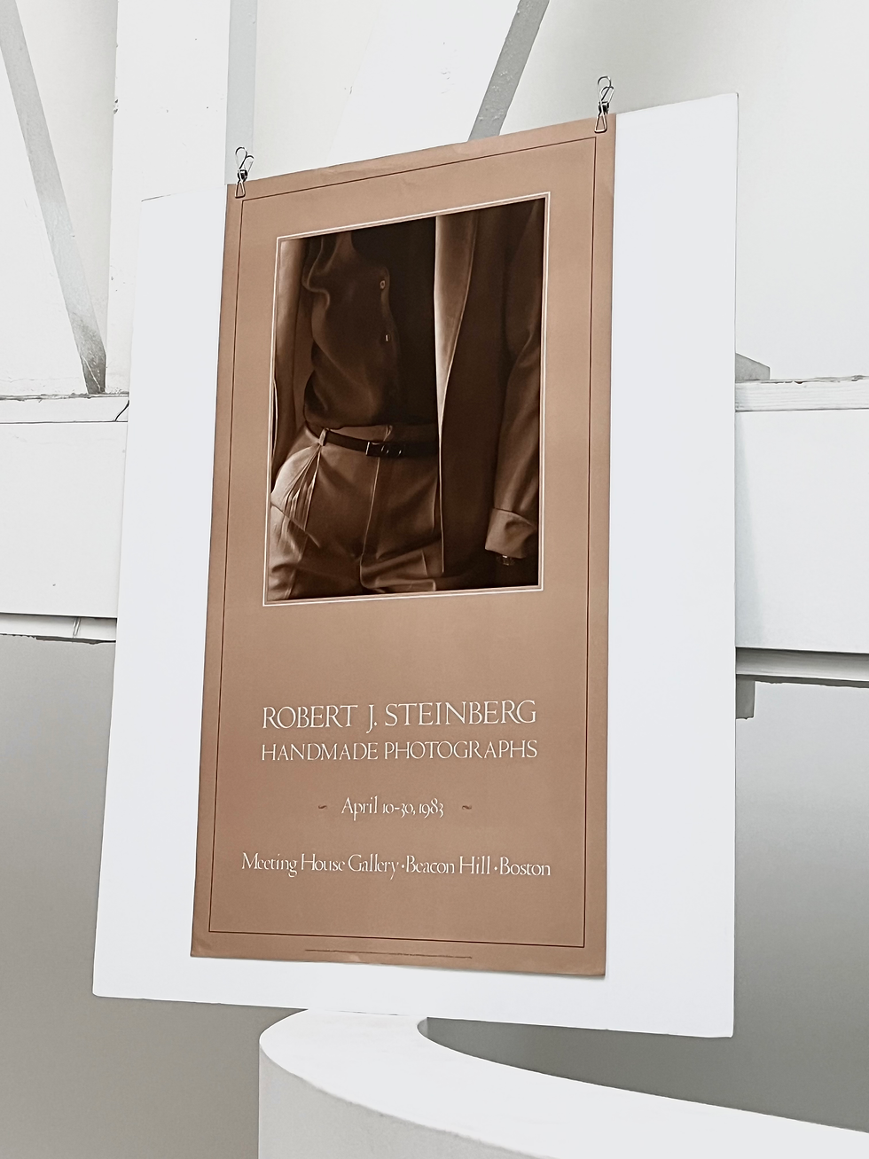 1983 Robert J Steinberg Art Exhibition XL Poster Wide View