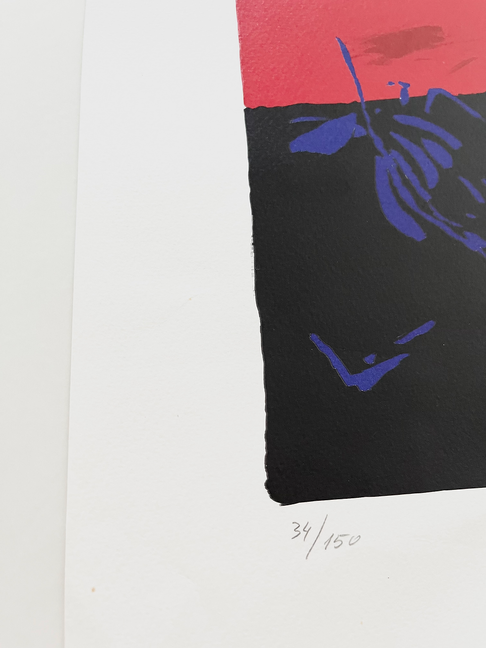 Thumbnail: Sergio Zen Signed Italian Lithograph Left View