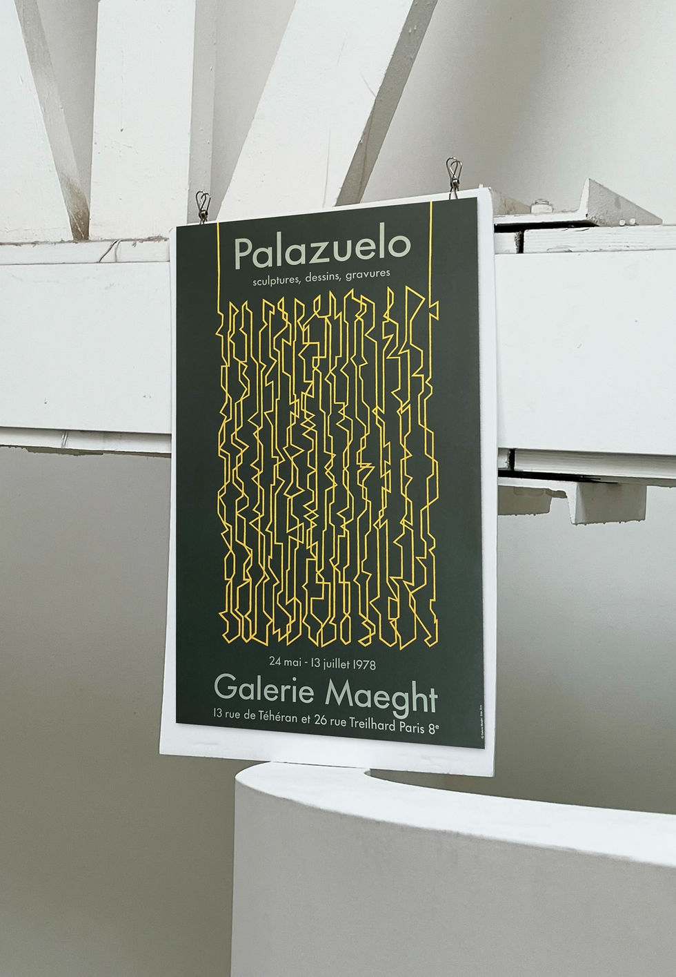 1978 Pablo Palazuelo French Art Exhibition Poster Front View