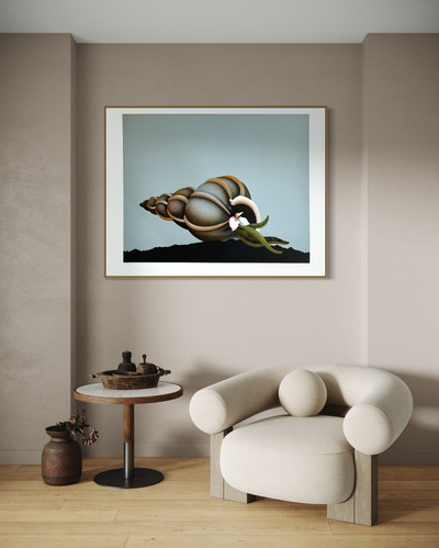 Jean-Paul Donadini 絵画 「天と地の間」 サイン入 リトグラフ Jean