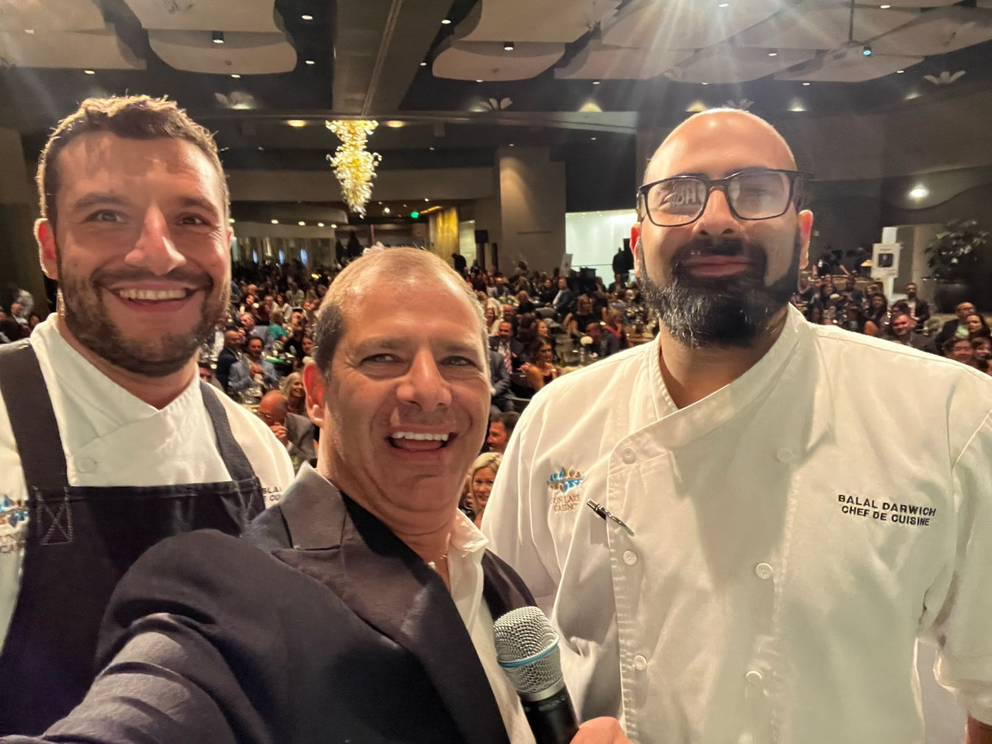 Sharing the stage with my brother, Chef Nick...