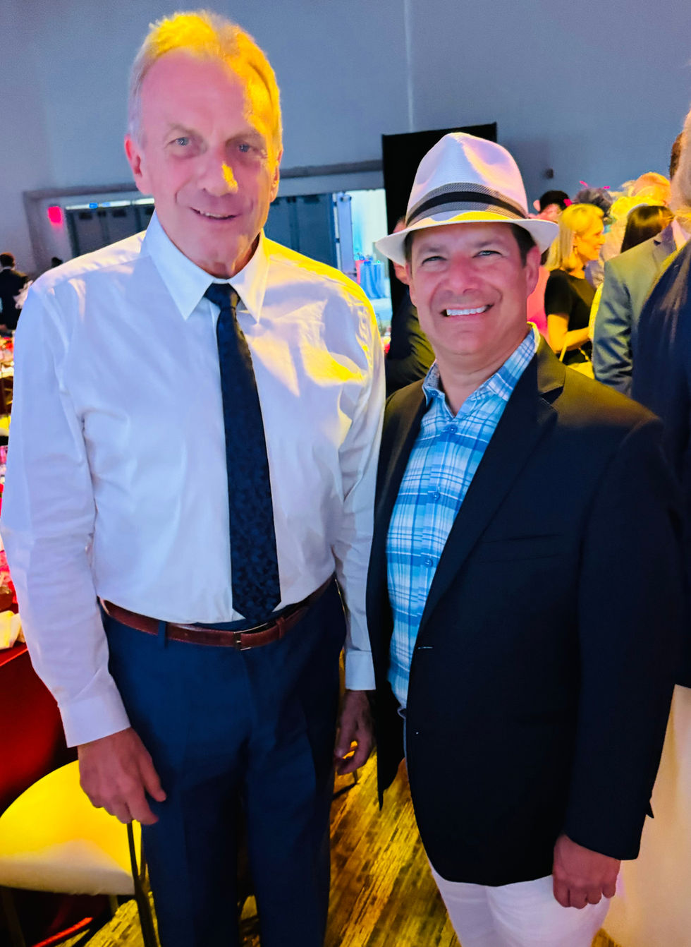With Joe Montana at Derby Day Gala...
