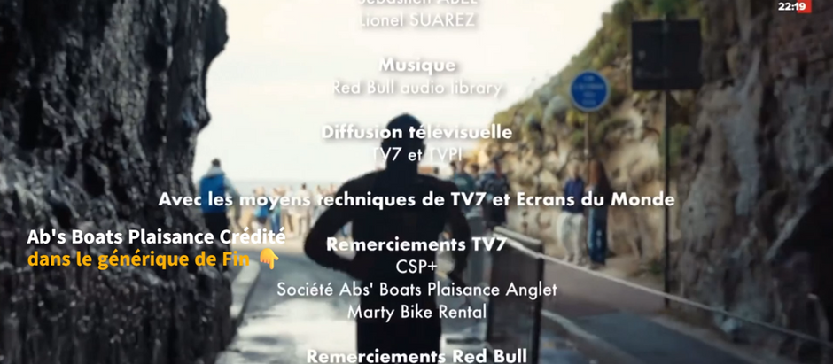 Générique de fin Red Bull Océan Rescue Biarritz TV7