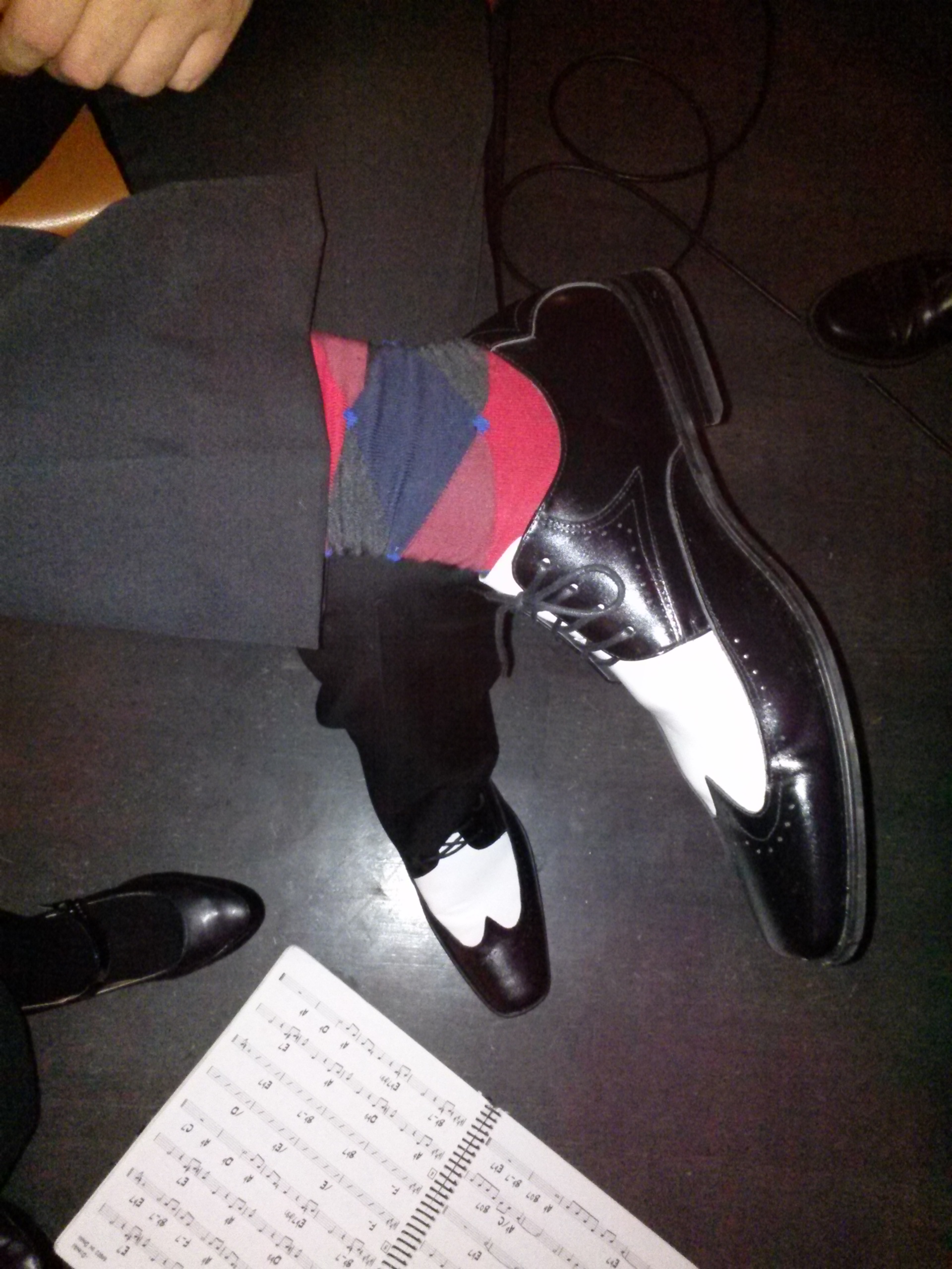 It starts w the socks