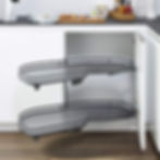 Hafele LeMans II Köşe Kiler Sistemi Antrasit 45cm Sağ