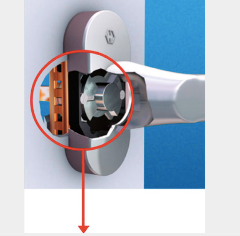 Küçük resim: Hoppe Newyork Secustik Vario Fit Pencere Kolu F4 Bronz Renkli 10adet