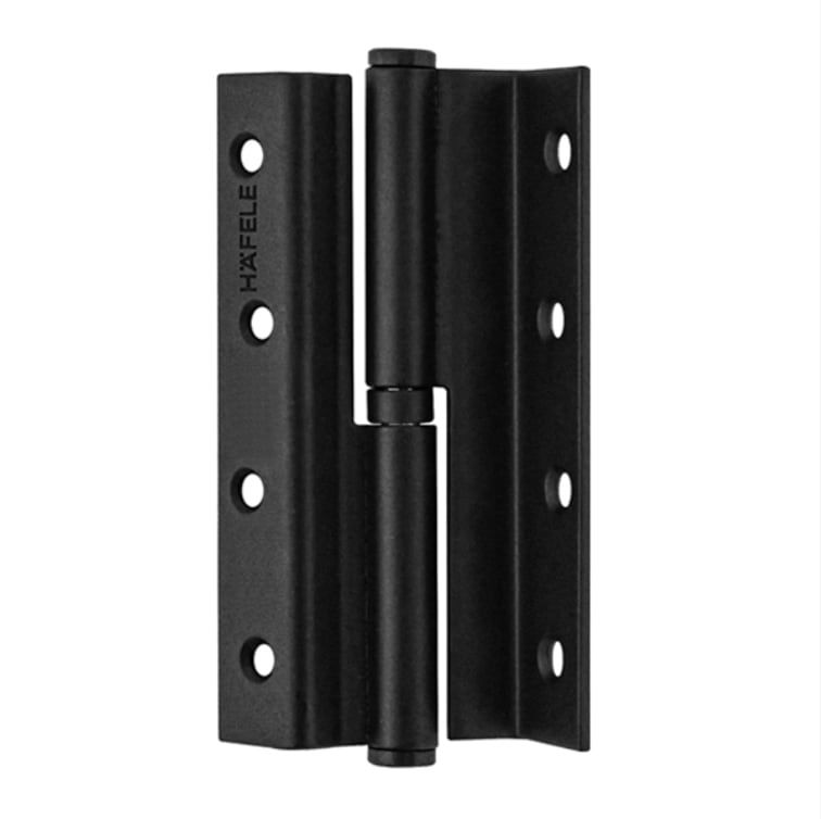 Hafele BH04 Binili Cumbalı Z Kapı Menteşesi Siyah 120mm Sağ