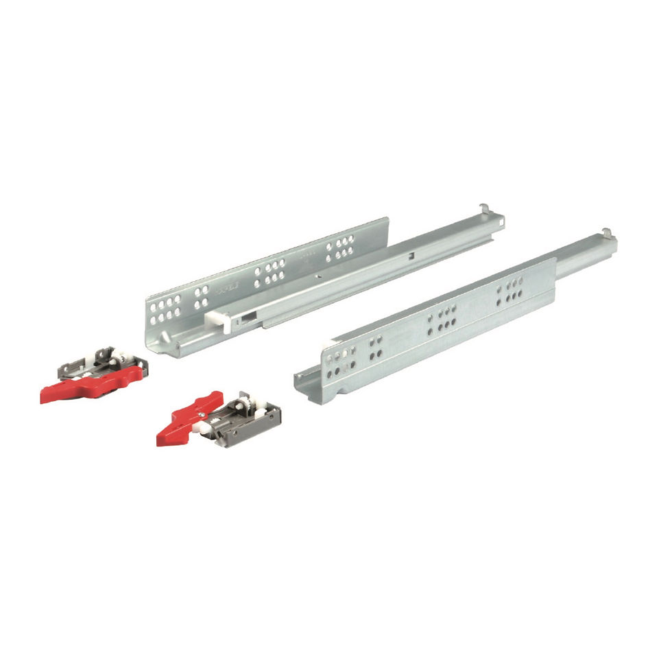 Küçük resim: Hafele Matrix Runner Mandallı Bas Aç Tek Açılım Ray 350mm