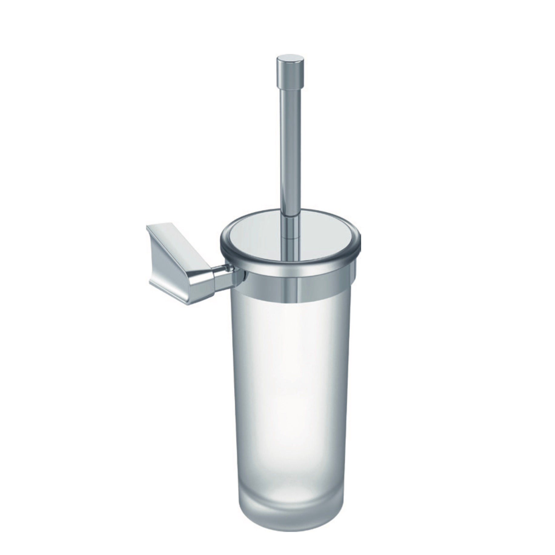 Norm Tuvalet Fırçası Krom Parlak Renkli