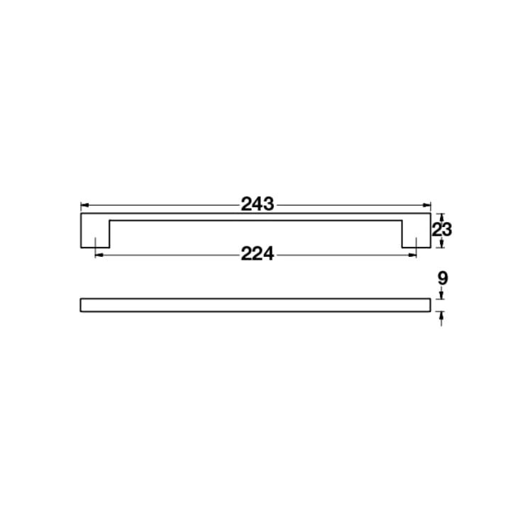 Küçük resim: Hafele Han Kulp İnox 224mm