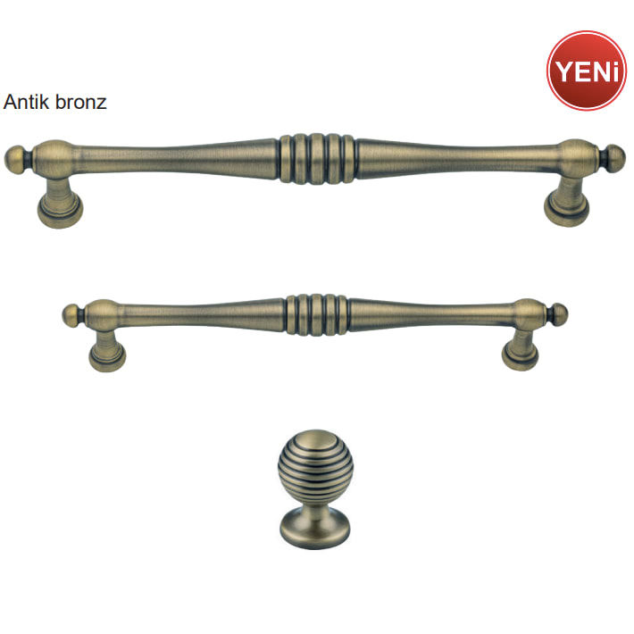 Küçük resim: Hafele Gain Düğme Kulp Antik Bronz 25mm