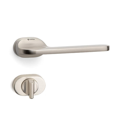 System Jasper Kapı Kolu Wc (Banyo) Tipi Mat Nikel Renkli