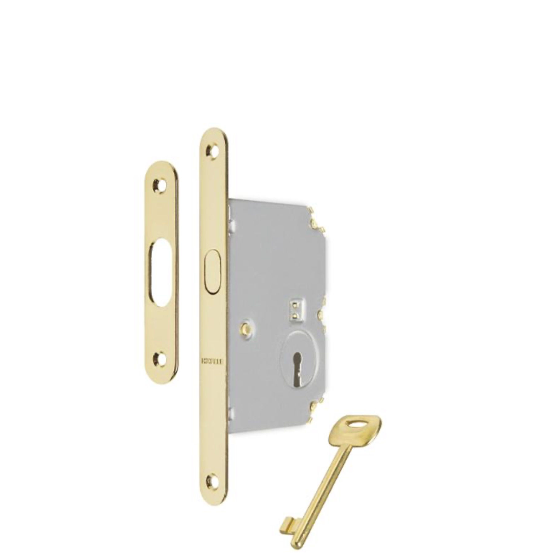 Hafele Kayar Kapı Kilidi Pirinç Parlak Renkli Oda Tipi