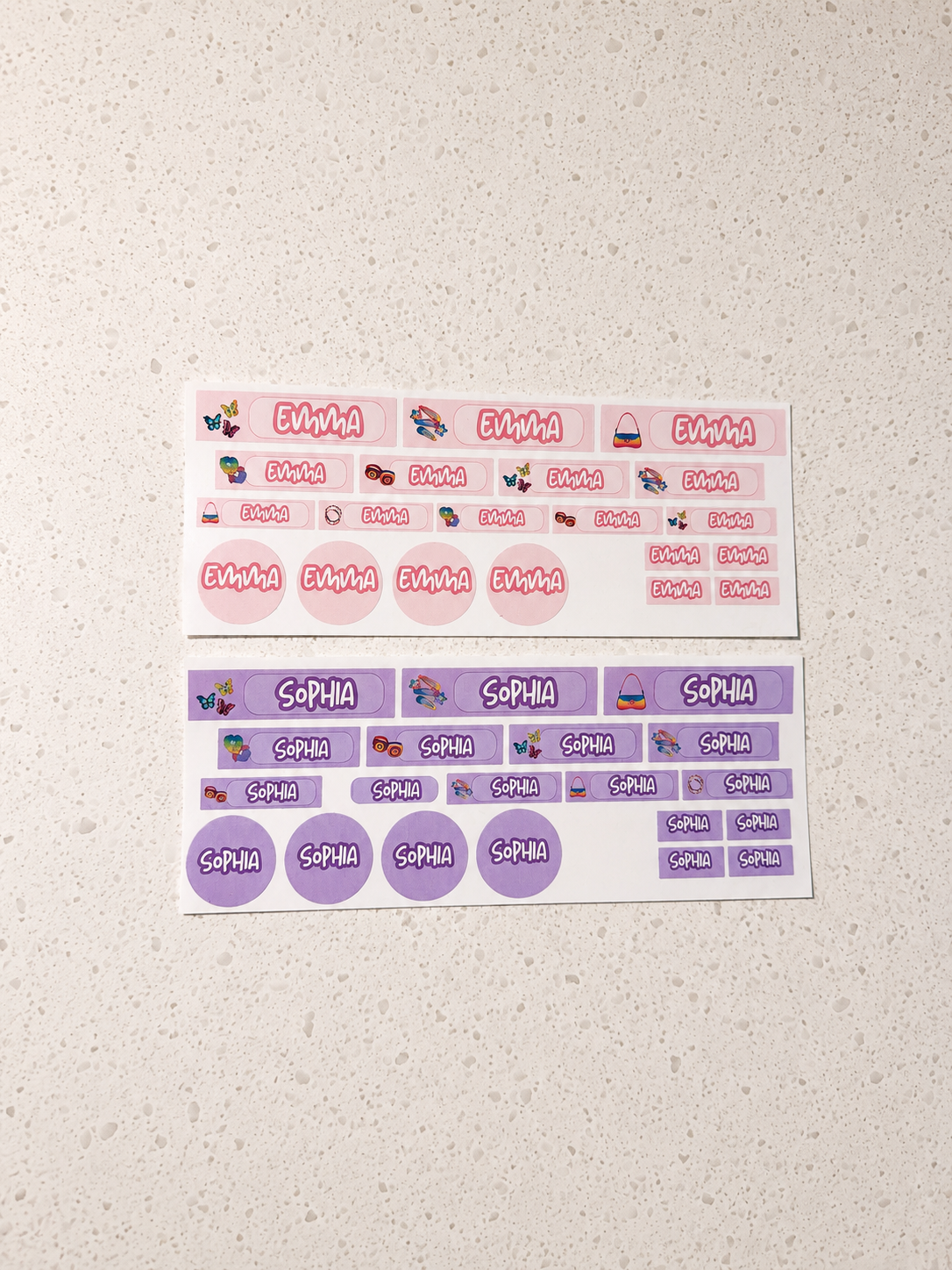 🦋 The Butterfly Clip Pack Waterproof Name Labels for Kids
