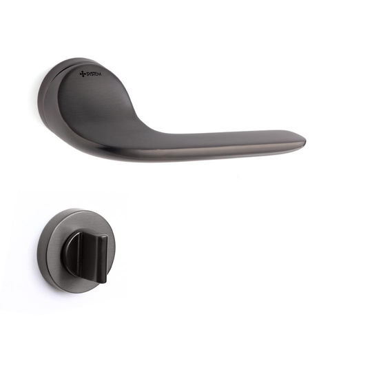 System Fortuna Kapı Kolu Wc (Banyo) Tipi Füme Renkli