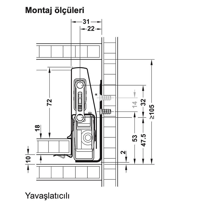 Küçük resim: Hafele Matrix Box P Bordürsüz Çekmece Seti Beyaz 350mm