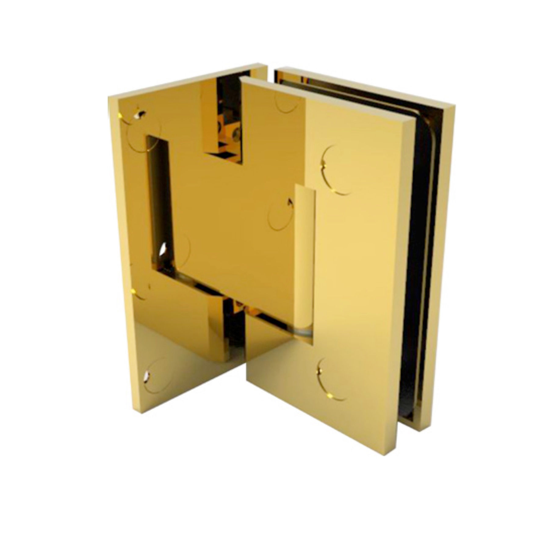 Citius 02 Paraduş Cam Kapı Menteşesi Parlak Altın Renkli PVD