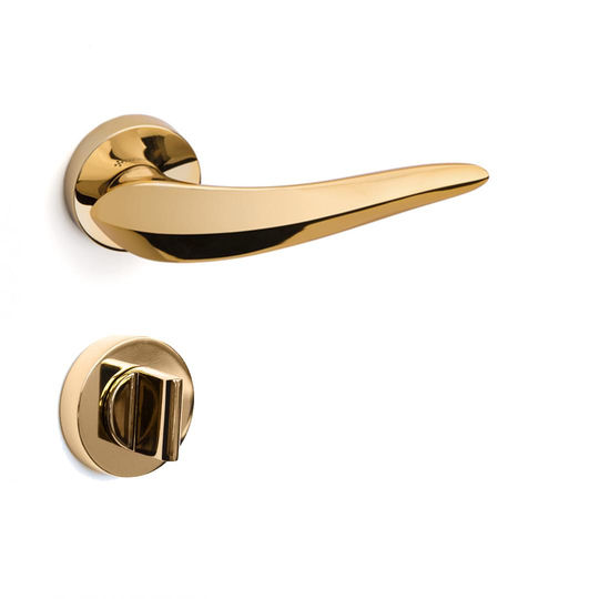 System Bianca Kapı Kolu Wc (Banyo) Tipi Parlak Altın Renkli