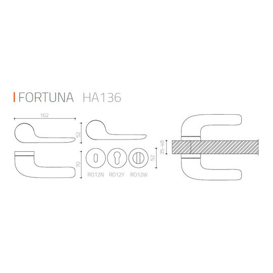 Küçük resim: System Plus Fortuna Kapı Kolu Seti Wc (Banyo) Tipi  Titan