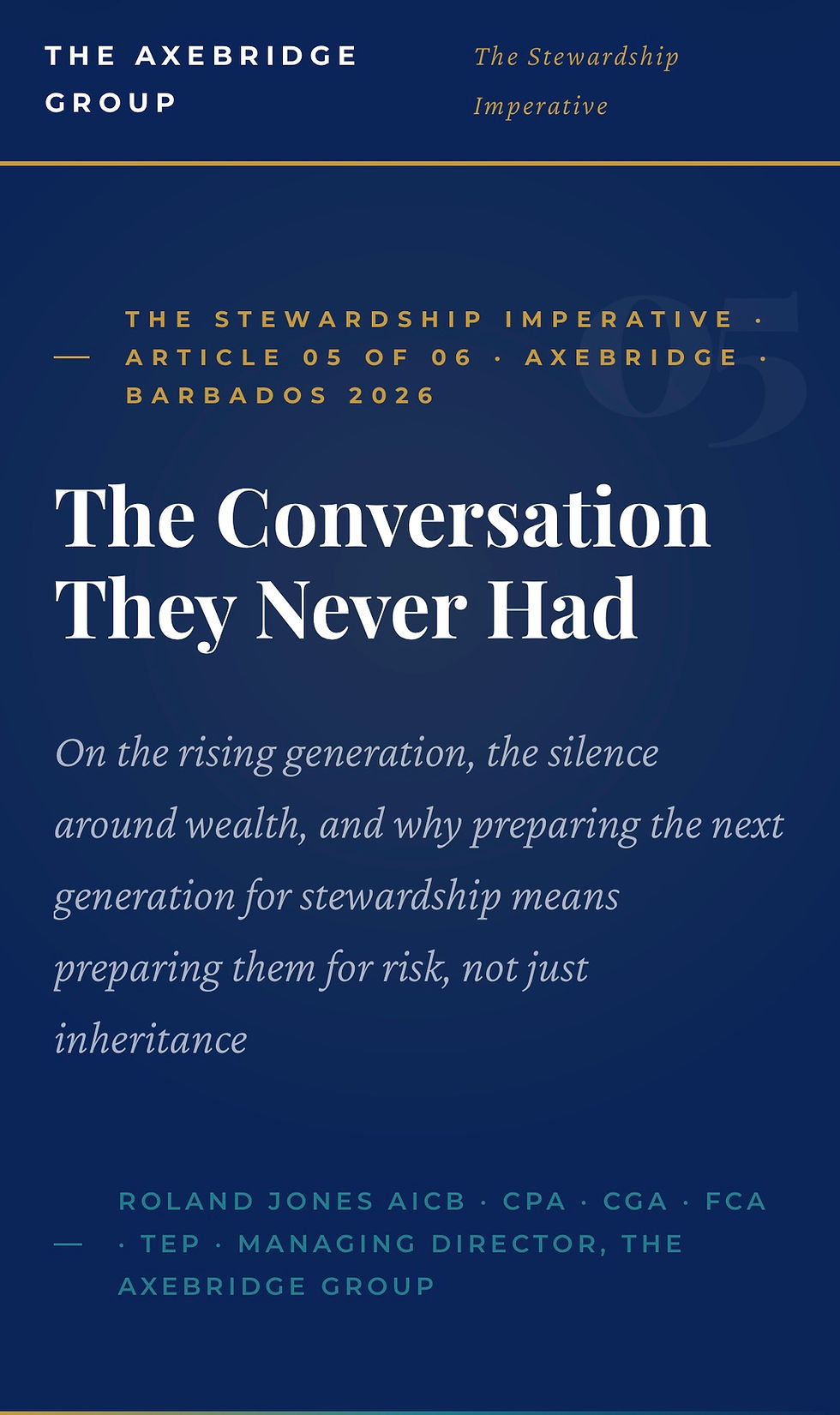 The Conversation They Never Had