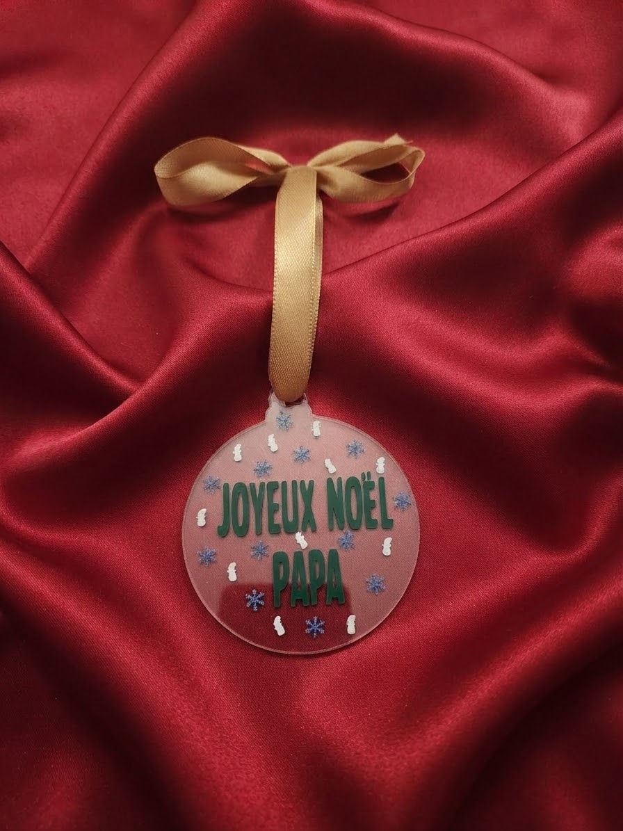 Boule de Noël en plexiglas